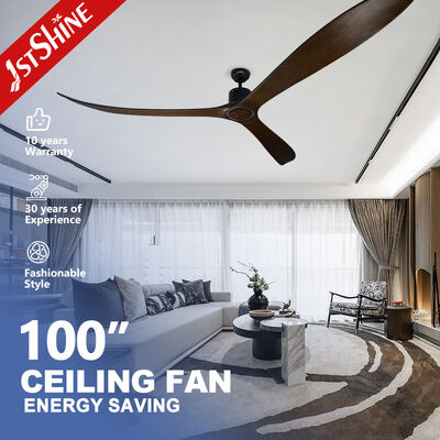 Guter Preis 100 Zoll großer Deckenventilator mit Fernbedienung 3 Massivholzblatt Gleichstrommotor Online
