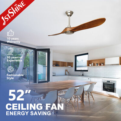 Guter Preis 6 Geschwindigkeiten, geräuscharmer DC-Motor-Deckenventilator mit 2 Massivholzblättern Online