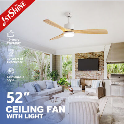 Guter Preis 3 Holzblätter Deckenventilator mit Lampe Innenraum Dekoration Niedrigerer Lärm Online
