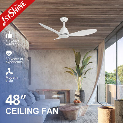Guter Preis Energieeinsparende Fernsteuerung Deckenventilator mit 3 Kunststoffblättern in weißem Dekorationsdesign Online