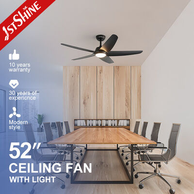 Guter Preis Hochgeschwindigkeitsdeckenventilator mit LED-Licht 5 Plastikblätter Schwarz OEM-Farbe Online