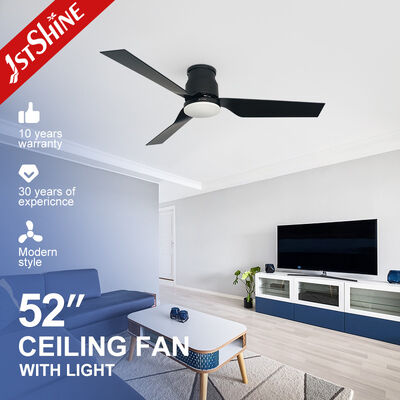 Guter Preis Herstellung Lüfter Niedrigprofil dimmbarer Led-Deckenventilator mit ABS-Blade Schwarz Online