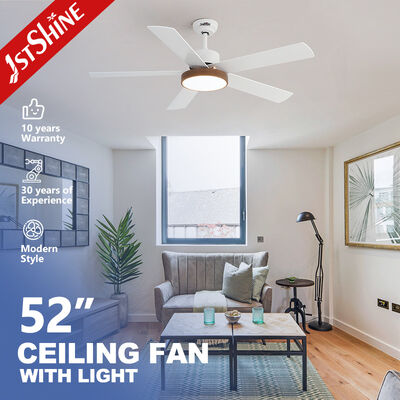 Guter Preis LED-Smart-Deckenventilator Licht Weiß 5 MDF-Blade Hochgeschwindigkeit Online