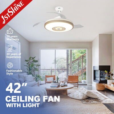 Guter Preis Unsichtbarer Deckenlüfter 42 Zoll-Smarts RGB LED für Schlafzimmer Online