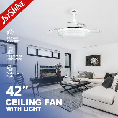 Guter Preis Unsichtbarer das 42 Zoll-intelligenter Schlafzimmer-Deckenlüfter mit LED-Licht CER genehmigte Online