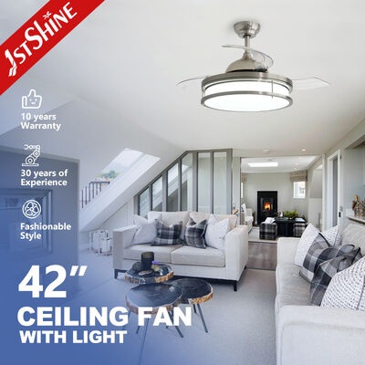 Guter Preis 42 Zoll unsichtbarer Deckenventilator mit dimmbarer LED-Leuchte 3 Pc Blades Innenzimmer Online
