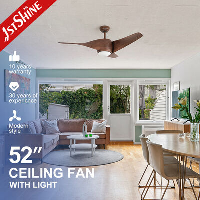 Guter Preis Mehrfarbiger 52-Zoll-Smart-Deckenventilator mit Licht, 6 Geschwindigkeiten, Fernbedienung, Kunststoffmaterial Online