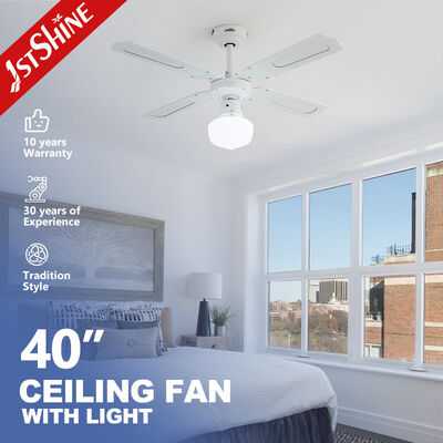 Guter Preis CCC ROHS Weißmetallblatt Deckenventilator 40 Zoll Klassiker 6 Geschwindigkeitswahl Online