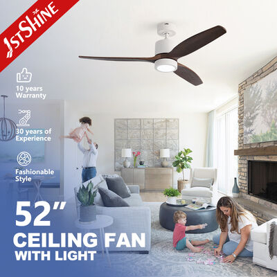 Guter Preis 132 cm Deckenventilator aus Massivholz mit DC-Motor und Fernbedienung Online